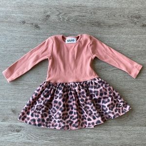 MOLO pink leopard print dress